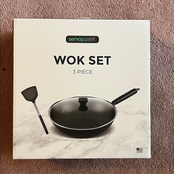 Other - Black Wok Set - 3 Piece